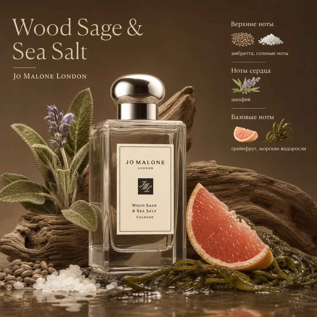 0 (53) Jo Malone Wood Sage & Sea Salt - Авторский купаж масел — изображение 1